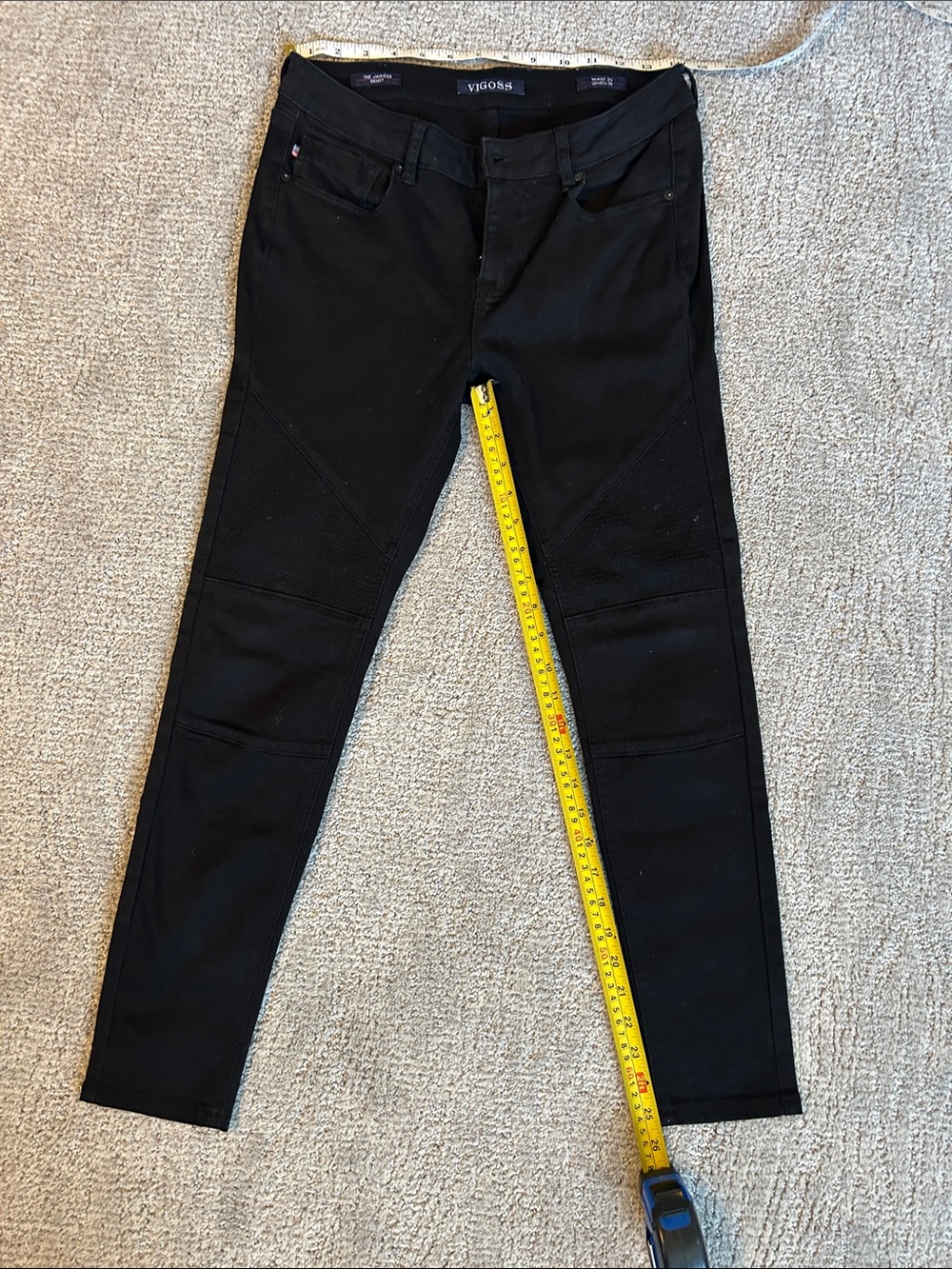 Vigoss Woman’s 29 Black Skinny Moto Jeans
